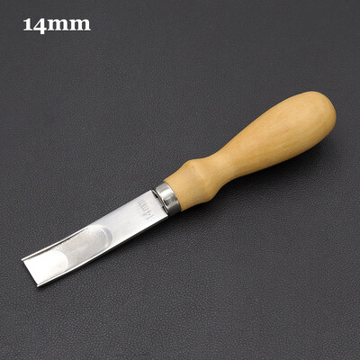 4mm–16mm praktiškas odinis amatų kraštas Beveler Slidinėjantis nuožulnus peilis „pasidaryk pats“ pjovimo kirpimo rankinis rankdarbių įrankis su medine rankena