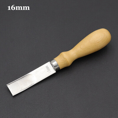 4mm–16mm praktiškas odinis amatų kraštas Beveler Slidinėjantis nuožulnus peilis „pasidaryk pats“ pjovimo kirpimo rankinis rankdarbių įrankis su medine rankena