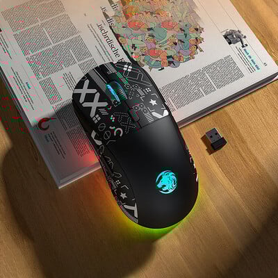 G301 Επαναφορτιζόμενο USB 2.4G Ασύρματο Bluetooth RGB Ελαφρύ ποντίκι παιχνιδιών Επιτραπέζιο υπολογιστή Υπολογιστές Φορητός υπολογιστής Φορητός υπολογιστής Ποντίκια Mause Gamer Cute