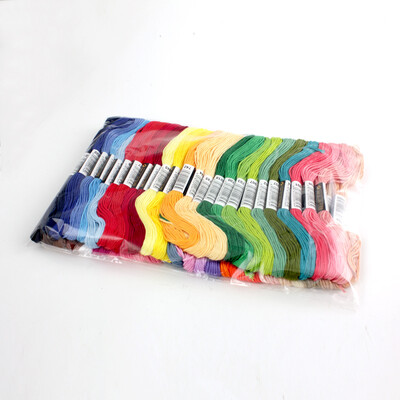 Egyedi keresztszemes cérna színek 50 darab keresztszemes selyemszál 8 méter hosszú 6 szál keresztszemes hímzőcérna