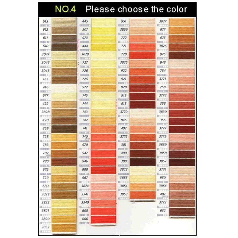 Egyedi keresztszemes cérna színek 50 darab keresztszemes selyemszál 8 méter hosszú 6 szál keresztszemes hímzőcérna