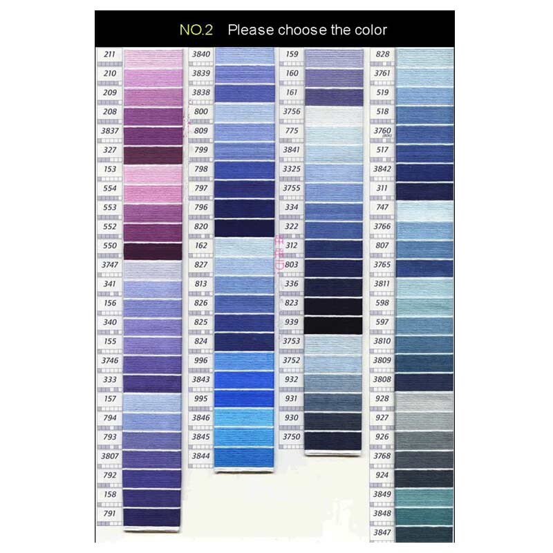 Egyedi keresztszemes cérna színek 50 darab keresztszemes selyemszál 8 méter hosszú 6 szál keresztszemes hímzőcérna