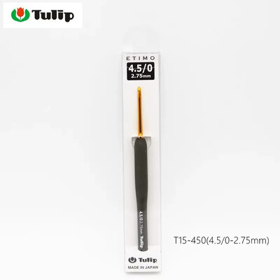 Japonijos Hirosimos įrankiai Tulpių Eitmo serijos nėriniai, juoda rankena, aukso spalvos nerti, rankomis megzti vilnos nėrimo „pasidaryk pats“ nemokamas pristatymas