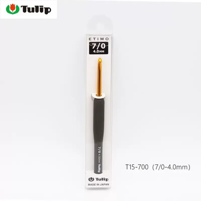 Japonijos Hirosimos įrankiai Tulpių Eitmo serijos nėriniai, juoda rankena, aukso spalvos nerti, rankomis megzti vilnos nėrimo „pasidaryk pats“ nemokamas pristatymas