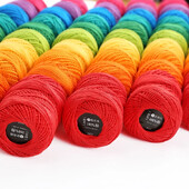 1 db 3-as méretű csipkeszál barkács horgolt sapka baba sál kézi kötés varrócérna pamut tömör öltés hímzési kiegészítők