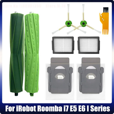 Αντικατάσταση για IRobot Roomba I7 I7+ I6+ I8 I3+ / Plus E5 E6 E7 Ηλεκτρική σκούπα ρομπότ Ανταλλακτικά φίλτρου HEPA κύρια πλαϊνή βούρτσα