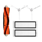 „Xiaomi Xiaowa Lite C10“ / „C102-00“ roboto dulkių siurblio ritininio šoninio šepečio „Hepa“ filtro atsarginių dalių priedai