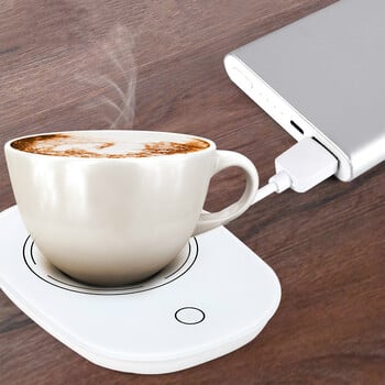 Φορητό USB EU Plug Insulation Cup 110V Thermostat Coaster Tea Beverage Beverger Pad Insulation 55 ° C Θέρμανση γραφείου καθημερινά