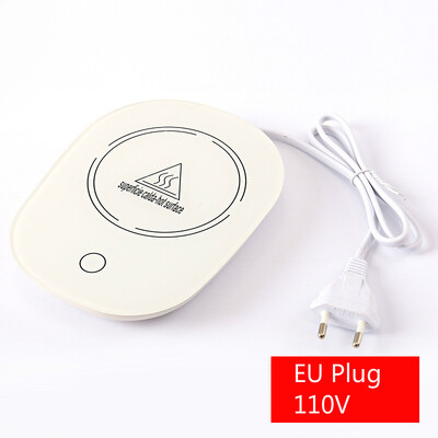 Hordozható USB EU dugaszoló szigetelő pohár 110 V termosztát teaalátét ital melegítő párna szigetelés 55 ° C fűtés iroda naponta