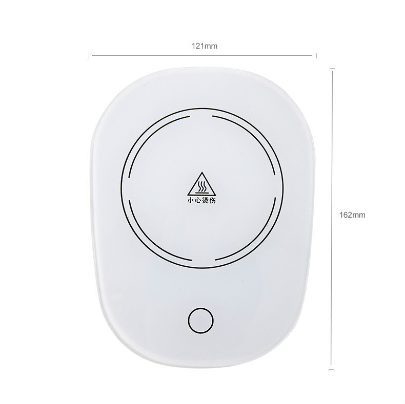 Hordozható USB EU dugaszoló szigetelő pohár 110 V termosztát teaalátét ital melegítő párna szigetelés 55 ° C fűtés iroda naponta