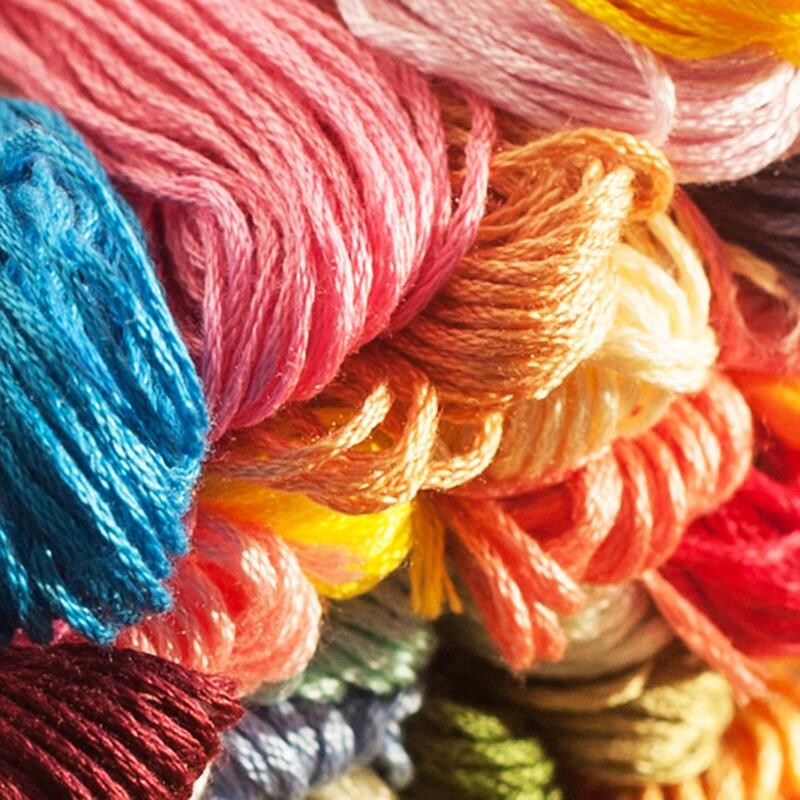 Siuvinėjimas kryželiu Unikalus stilius 8 Siuvinėjimo kryželiu medvilnės siūlai Siuvinėjimo sruogos Rankdarbiams skirtos gradiento spalvos