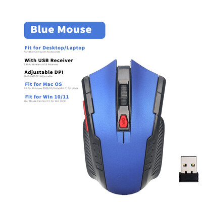 Mouse fără fir de 2,4 GHz Mouse optice cu receptor USB Gamer 1600 DPI Mouse cu 6 butoane pentru computer Accesorii laptop Mouse Gamer
