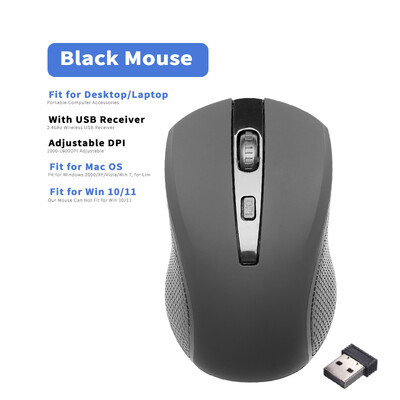 Mouse fără fir de 2,4 GHz Mouse optice cu receptor USB Gamer 1600 DPI Mouse cu 6 butoane pentru computer Accesorii laptop Mouse Gamer