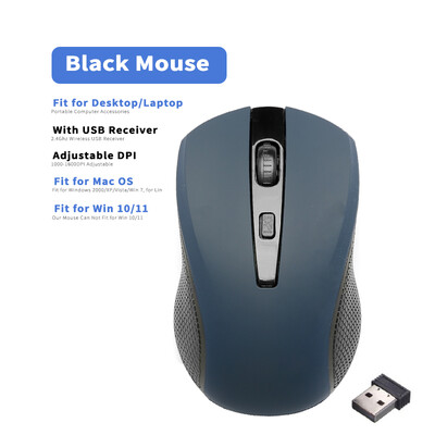 Mouse fără fir de 2,4 GHz Mouse optice cu receptor USB Gamer 1600 DPI Mouse cu 6 butoane pentru computer Accesorii laptop Mouse Gamer