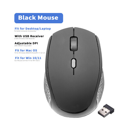 Mouse fără fir de 2,4 GHz Mouse optice cu receptor USB Gamer 1600 DPI Mouse cu 6 butoane pentru computer Accesorii laptop Mouse Gamer