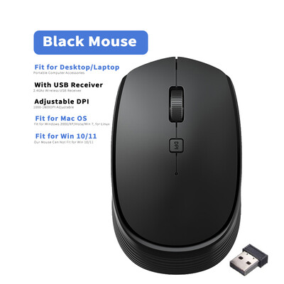 Mouse fără fir de 2,4 GHz Mouse optice cu receptor USB Gamer 1600 DPI Mouse cu 6 butoane pentru computer Accesorii laptop Mouse Gamer