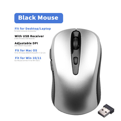 Mouse fără fir de 2,4 GHz Mouse optice cu receptor USB Gamer 1600 DPI Mouse cu 6 butoane pentru computer Accesorii laptop Mouse Gamer