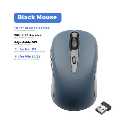 Mouse fără fir de 2,4 GHz Mouse optice cu receptor USB Gamer 1600 DPI Mouse cu 6 butoane pentru computer Accesorii laptop Mouse Gamer