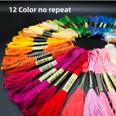 12/24/36/50 Ancoră similară cu punct de cruce din bumbac ață de brodat Kit de ață de cusut țevi de cusut artizanat Spiraea accesorii de cusut