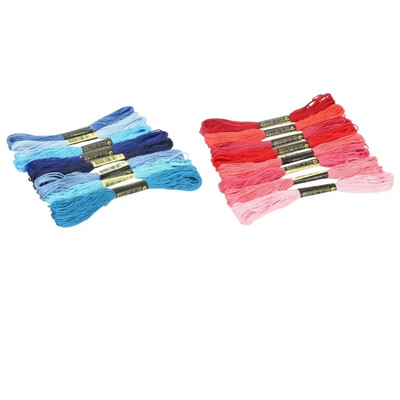 12/24/36/50 Ancoră similară cu punct de cruce din bumbac ață de brodat Kit de ață de cusut țevi de cusut artizanat Spiraea accesorii de cusut