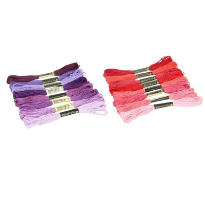 12/24/36/50 Ancoră similară cu punct de cruce din bumbac ață de brodat Kit de ață de cusut țevi de cusut artizanat Spiraea accesorii de cusut