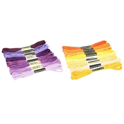 12/24/36/50 Ancoră similară cu punct de cruce din bumbac ață de brodat Kit de ață de cusut țevi de cusut artizanat Spiraea accesorii de cusut