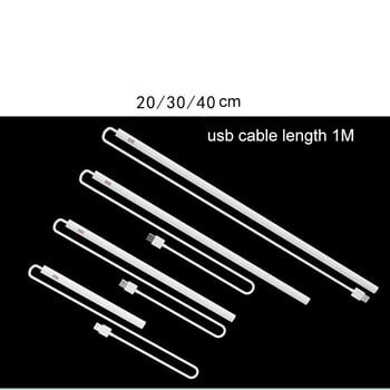 USB 5V 1A Αισθητήρας κίνησης PIR Λάμπα LED νυχτερινής λάμπας Φωτιστικό γραφείου κρεβατοκάμαρας ανάγνωσης σπιτιού Κουζίνα για Power Bank PC Φορητός υπολογιστής