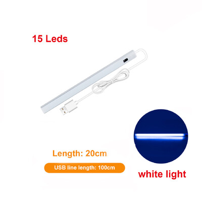 USB 5V 1A PIR Senzor de mișcare LED de mână Lampă de lumină de noapte Dormitor Lampă de birou lectură acasă Bucătărie Pentru Power Bank PC Laptop Notebook