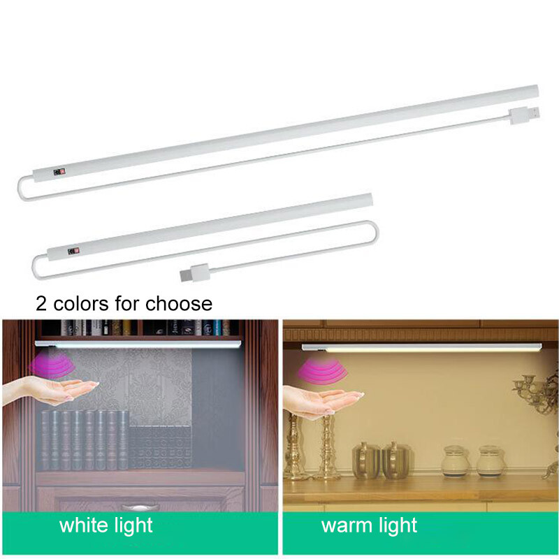 USB 5V 1A PIR Senzor de mișcare LED de mână Lampă de lumină de noapte Dormitor Lampă de birou lectură acasă Bucătărie Pentru Power Bank PC Laptop Notebook