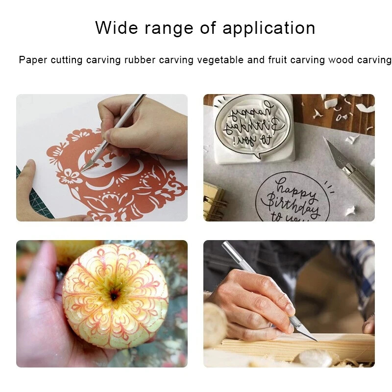 Graviravimas Neslystantis skalpelis peilis įrankių rinkinys pjaustytuvas nerūdijančio plieno peiliukai menams amatams PCB taisymas odos plėvelės įrankių rašiklis „pasidaryk pats“