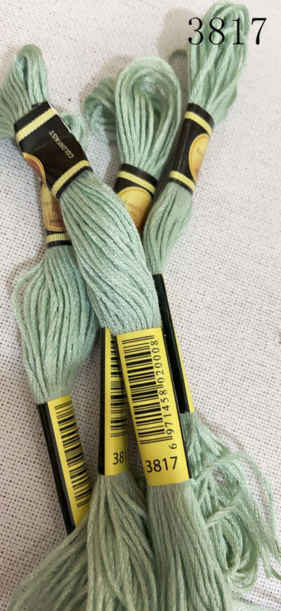 DIY DMC3809-3827 Fire de broderie cu ață dentară 10 buc. Kit pentru cusături în cruce Seturi pentru cusături în cruce pentru ață dentară 11.12