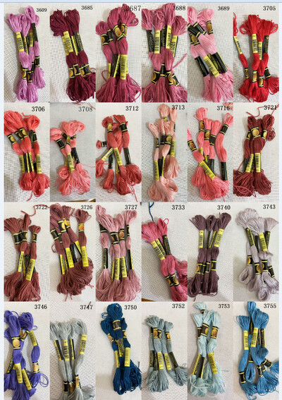 DIY DMC 3607-3755 izšūšanas diegs izšūšanas diegi 10 gab. Krustdūriena komplekts Krustdūriena diegs komplekti 11.12.