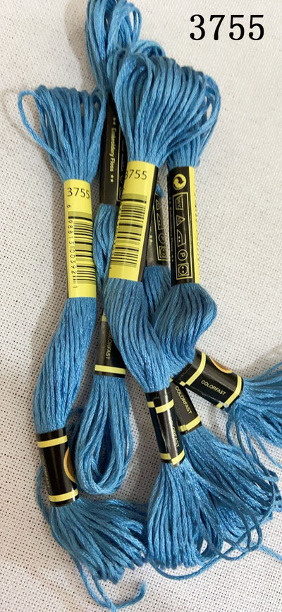 DIY DMC 3607-3755 hímzőselyem hímzőszálak 10 DB Keresztszemes készlet Keresztszemes fogselyem készletek 11.12