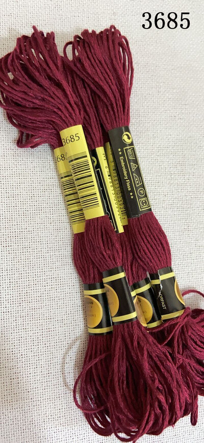 DIY DMC 3607-3755 hímzőselyem hímzőszálak 10 DB Keresztszemes készlet Keresztszemes fogselyem készletek 11.12