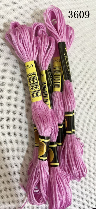 DIY DMC 3607-3755 hímzőselyem hímzőszálak 10 DB Keresztszemes készlet Keresztszemes fogselyem készletek 11.12