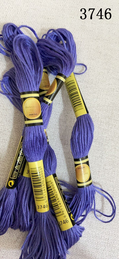 DIY DMC 3607-3755 hímzőselyem hímzőszálak 10 DB Keresztszemes készlet Keresztszemes fogselyem készletek 11.12