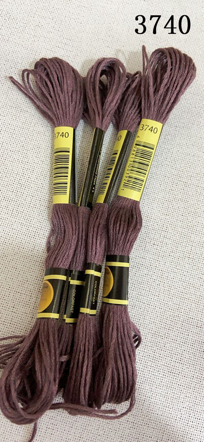 DIY DMC 3607-3755 hímzőselyem hímzőszálak 10 DB Keresztszemes készlet Keresztszemes fogselyem készletek 11.12