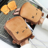 1 ζεύγος USB Hand Warmer Θερμαινόμενα γάντια Toast Hand Warmers Winterless Gloves Christmas Gift New Arrival