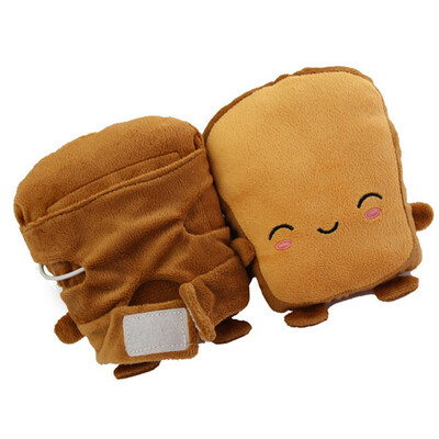 1 ζεύγος USB Hand Warmer Θερμαινόμενα γάντια Toast Hand Warmers Winterless Gloves Christmas Gift New Arrival