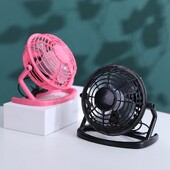 Mini ventilators, kluss, 4 asmeņi, stabila pamatne, spēcīgs vējš, viegli pārnēsājams dzesēšanas galda ventilators, 360 grādu rotācijas USB ventilators kopmītnei