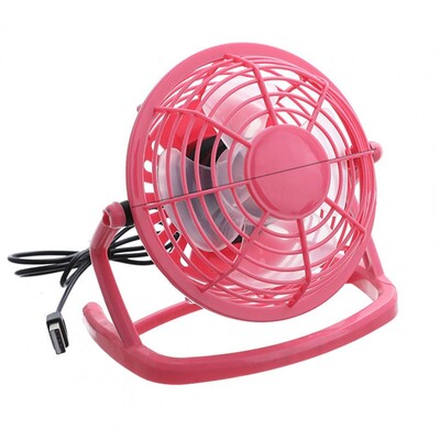 Mini ventilators, kluss, 4 asmeņi, stabila pamatne, spēcīgs vējš, viegli pārnēsājams dzesēšanas galda ventilators, 360 grādu rotācijas USB ventilators kopmītnei