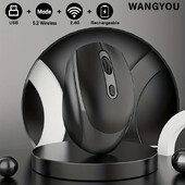 BT 2.4G Συμβατό ασύρματο αθόρυβο ποντίκι με λειτουργία φόρτισης Οπτικό ποντίκι 1600 Dpi για φορητό υπολογιστή γραφείου για παιχνίδια Macbook