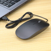 Mouse cu fir USB ultra subțire1200 dpi 3D Optical Ergonomic Soareci ultrasubțiri Gaming PC Computere Laptop Mini Mouse-uri pentru birou acasă