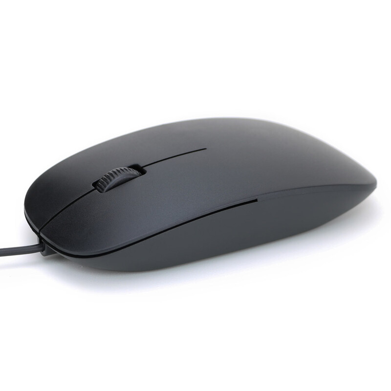Mouse cu fir USB ultra subțire1200 dpi 3D Optical Ergonomic Soareci ultrasubțiri Gaming PC Computere Laptop Mini Mouse-uri pentru birou acasă