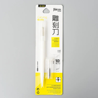 Specialus graviravimo rašiklio peilis guminiam antspaudui, rankų sąskaitos „pasidaryk pats“ lipdukai