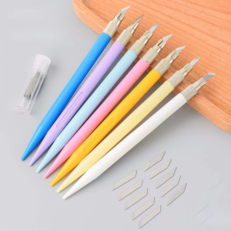 Specialus graviravimo rašiklio peilis guminiam antspaudui, rankų sąskaitos „pasidaryk pats“ lipdukai