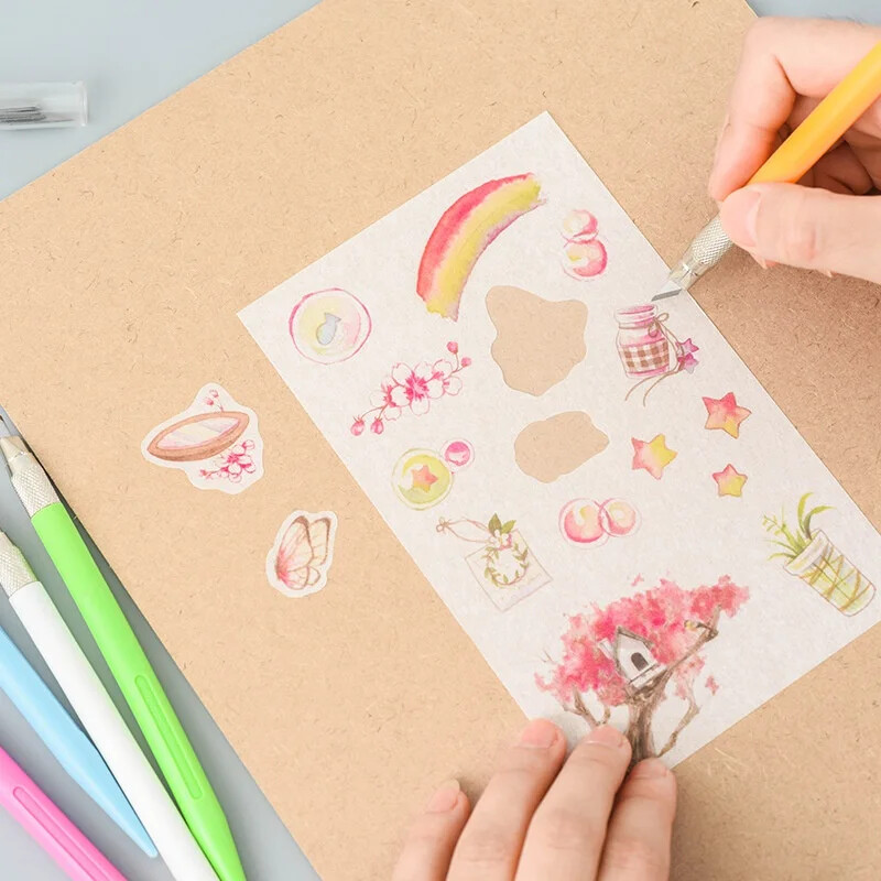 Specialus graviravimo rašiklio peilis guminiam antspaudui, rankų sąskaitos „pasidaryk pats“ lipdukai