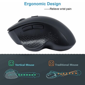 Безжична мишка Gamer Gaming Mouse Bluetooth Mouse Wireless Type C Rechargeable Mause Ergonomic USB Computer Mice for PC Laptop