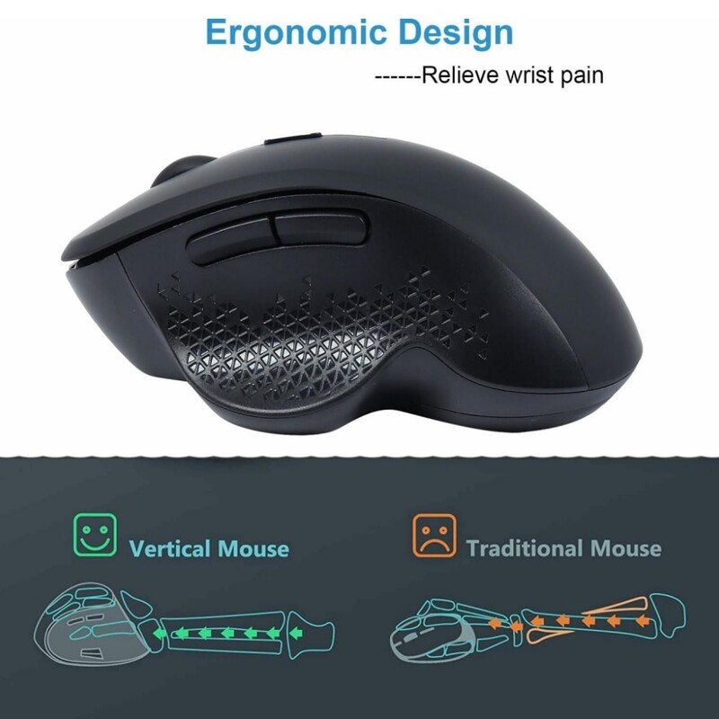 Bezdrôtová myš Gamer Herná myš Bluetooth Myš Bezdrôtová nabíjateľná myš typu C Ergonomická USB počítačová myš pre PC notebook