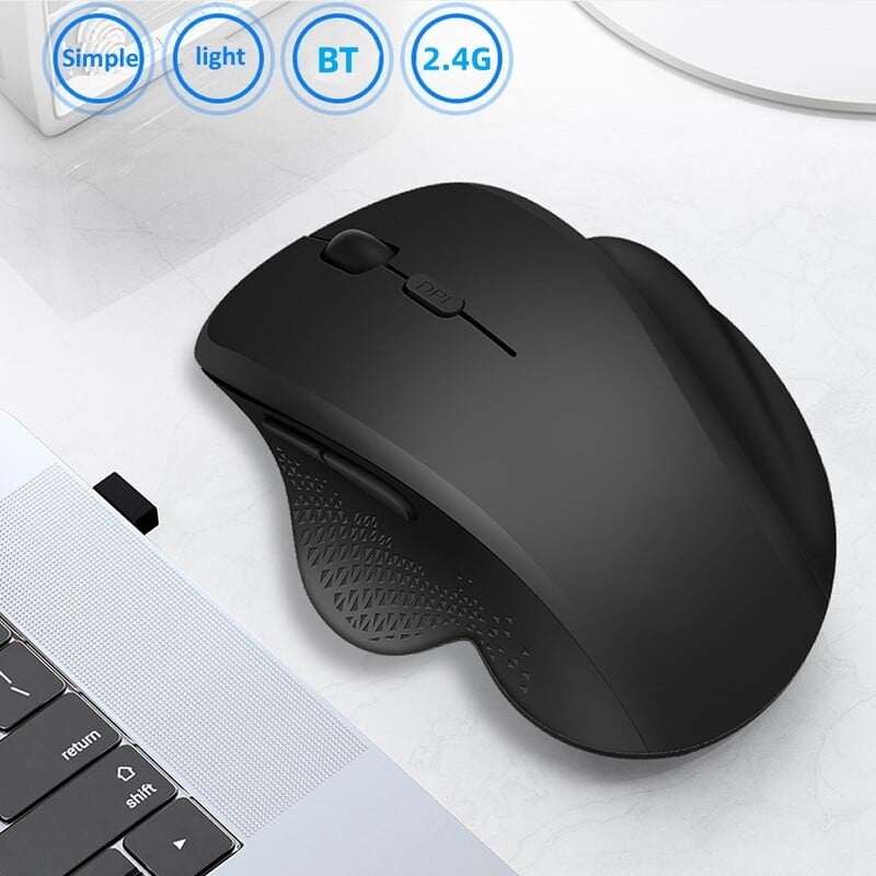 Bezdrôtová myš Gamer Herná myš Bluetooth Myš Bezdrôtová nabíjateľná myš typu C Ergonomická USB počítačová myš pre PC notebook